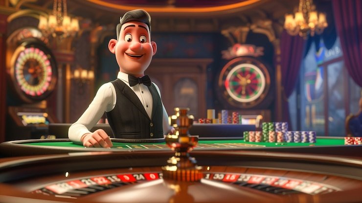 Antarmuka aplikasi mobile aneba menampilkan studio live-dealer dan permainan slot